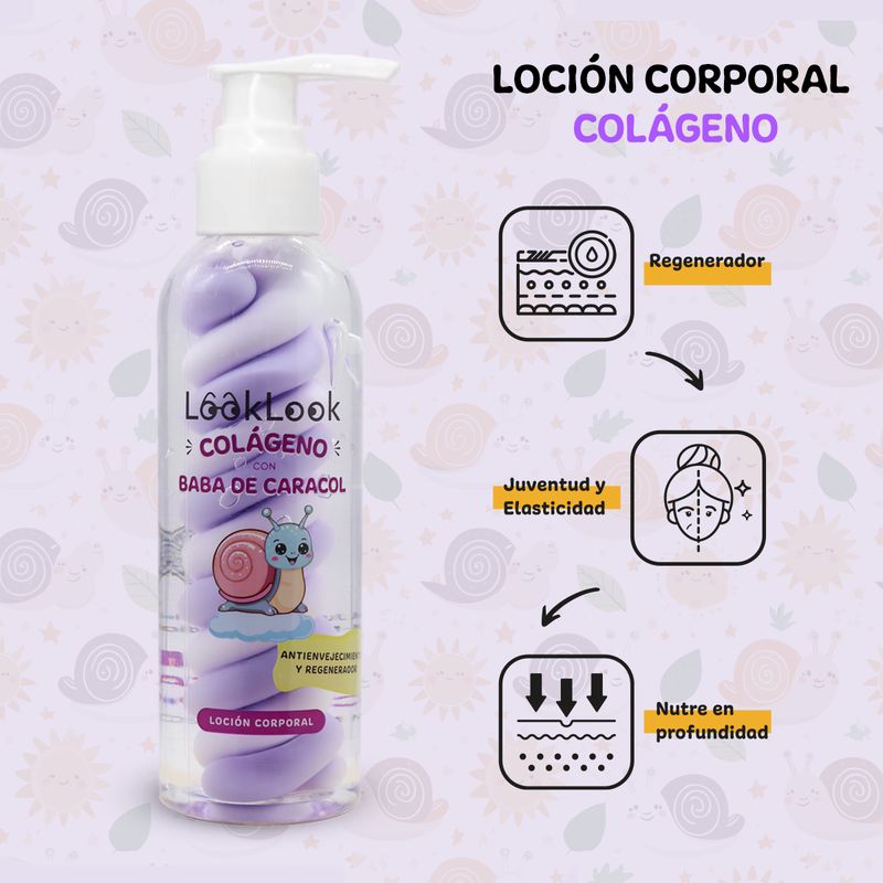 LOCION CORPORAL COLAGENO CON BABA DE CARACOL