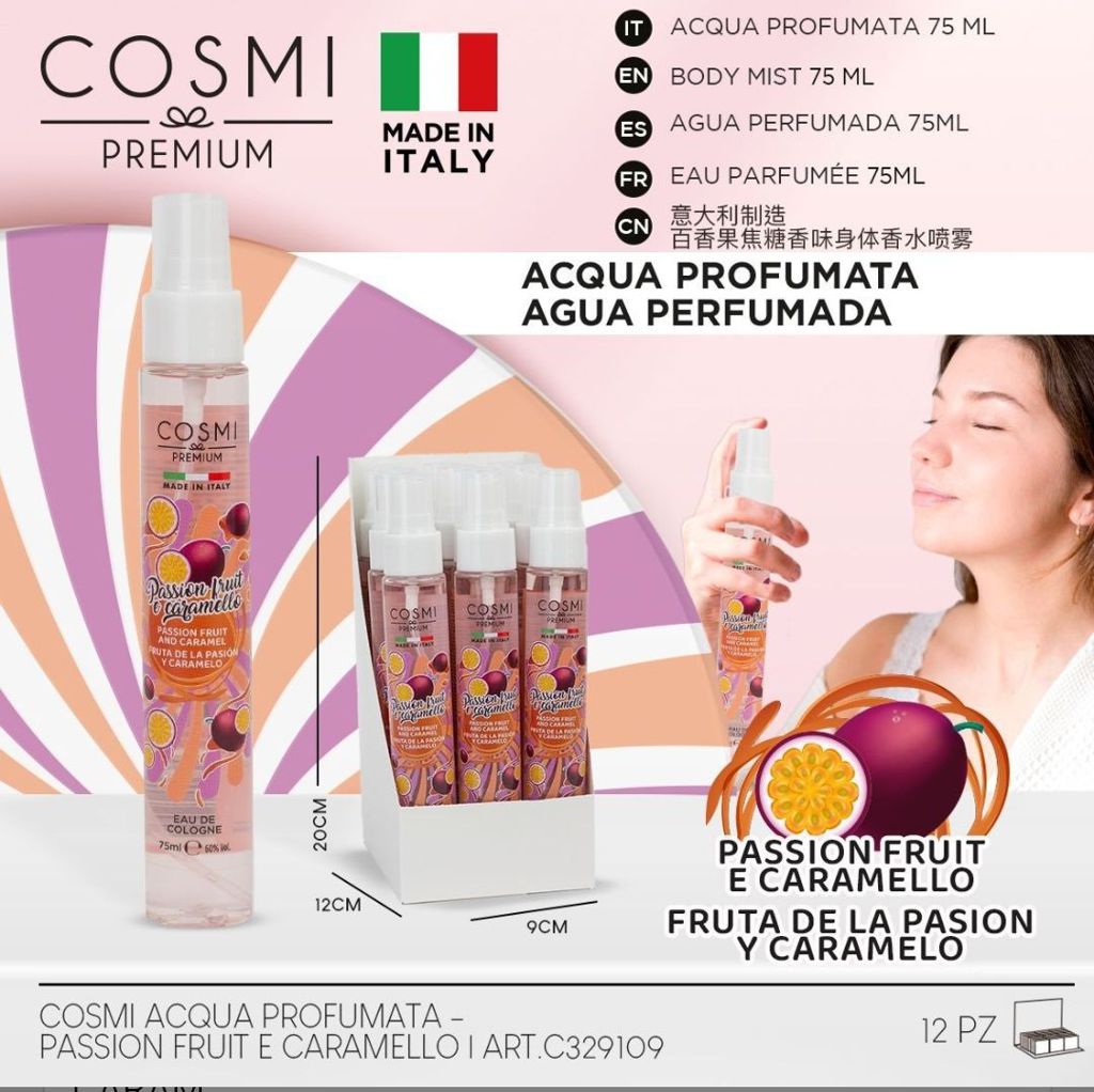 AGUA AROMATICA FRUTA DE LA PASION Y CARAMELO