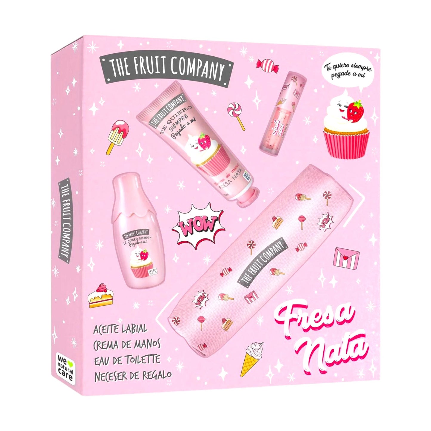 SET FRESA NATA (COLONIA + CREMA DE MANOS + LIP OIL + ESTUCHE)
