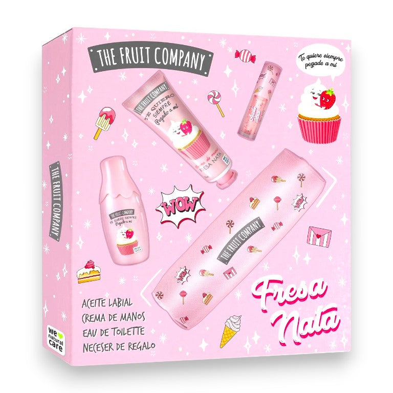 SET FRESA NATA (COLONIA + CREMA DE MANOS + LIP OIL + ESTUCHE)