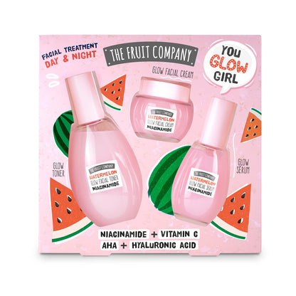 SET TRATAMIENTO FACIAL GLOW UP SANDIA (TONICO + CREMA + SERUM)