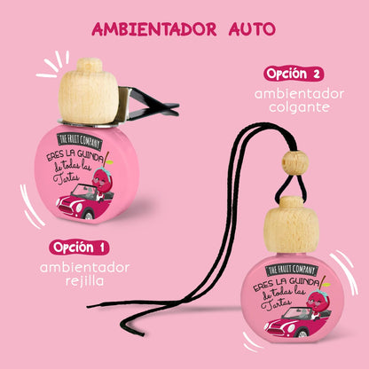 AMBIENTADOR COCHE COLGANTE CON PINZA CEREZA