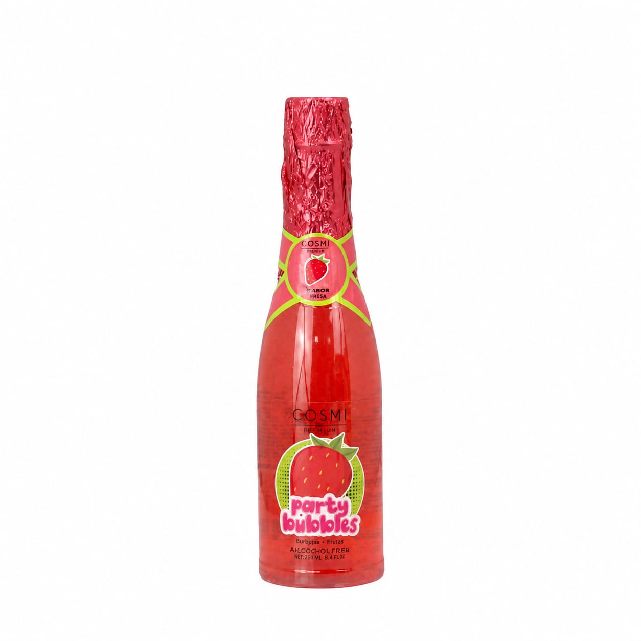 espuma baño fresas