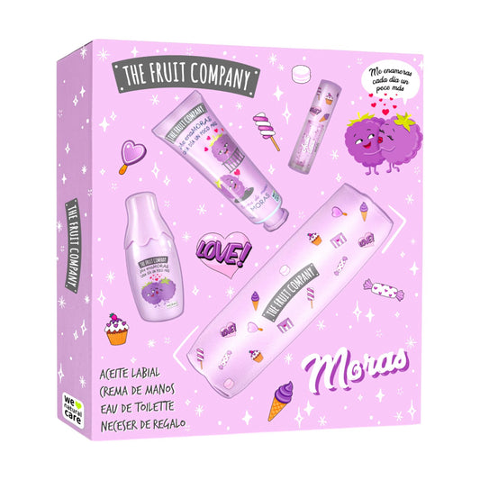 SET MORAS (COLONIA + CREMA DE MANOS + LIP OIL + ESTUCHE)