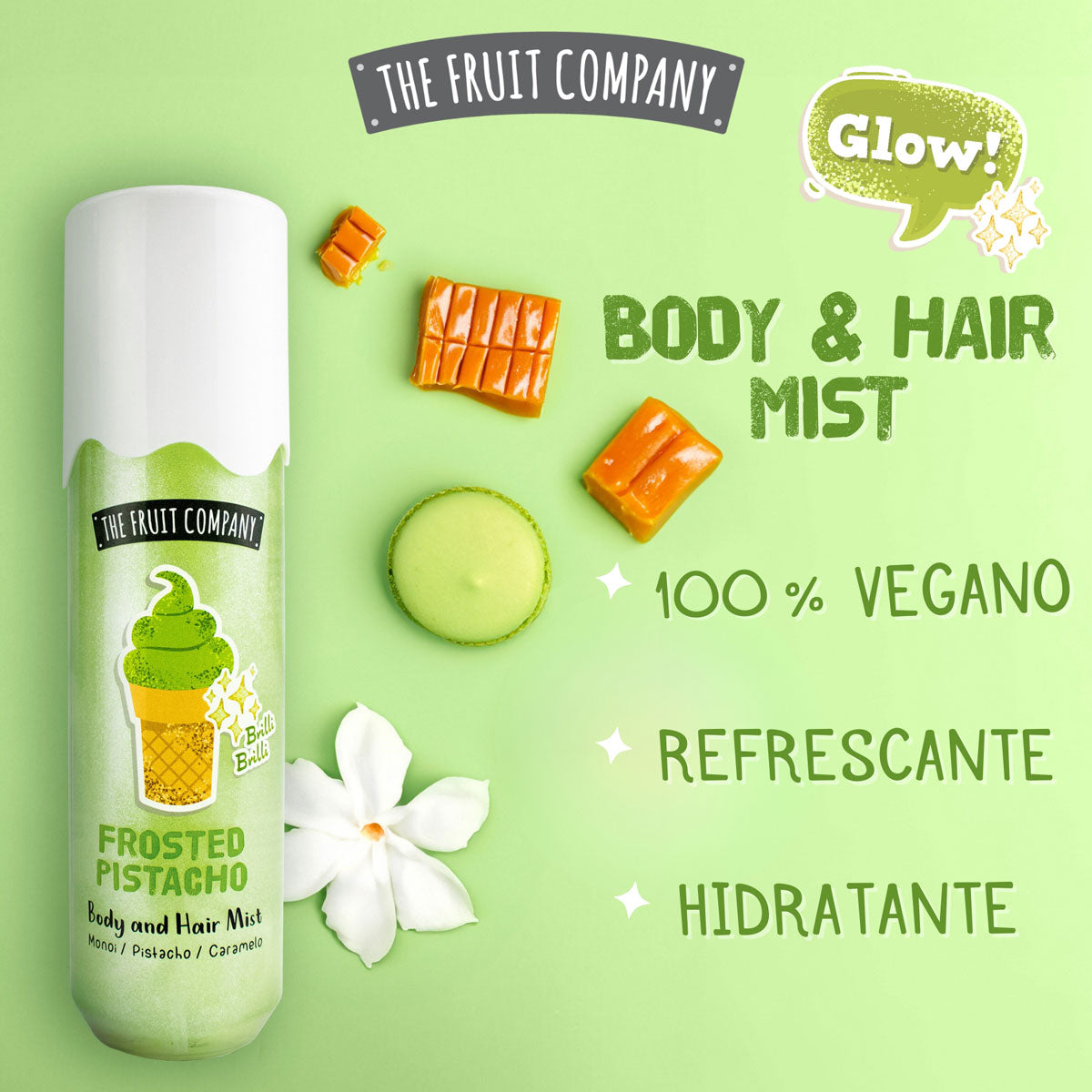 BODY AND HAIR GLITTER PISTACHO