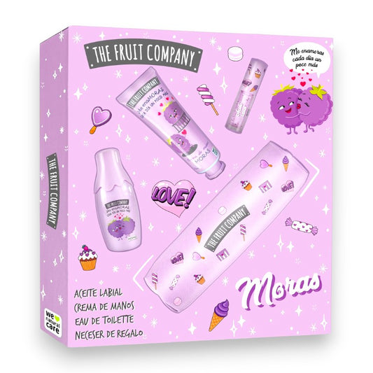 SET MORAS (COLONIA + CREMA DE MANOS + LIP OIL + ESTUCHE)