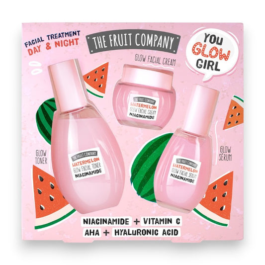 SET TRATAMIENTO FACIAL GLOW UP SANDIA (TONICO + CREMA + SERUM)